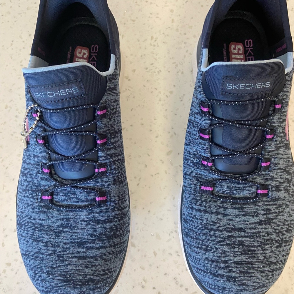 Skechers Slip-ins Blue and Purple Sneakers Modern Knit Design